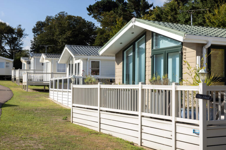 Static caravans and decking